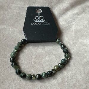 Paparazzi Jewelry Stretch Bracelet Green Glass Beads New